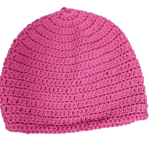 Crochet Dark Pink Hat - Picture 2 of 4